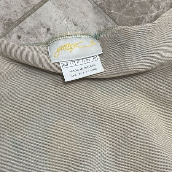 Vintage Gottex Gold Label 80’s Watercolor Surplice One Piece Swimsuit Size 12 - Picture 14 of 16